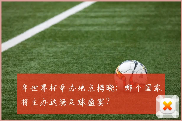 年世界杯举办地点揭晓:哪个国家将主办这场足球盛宴?
